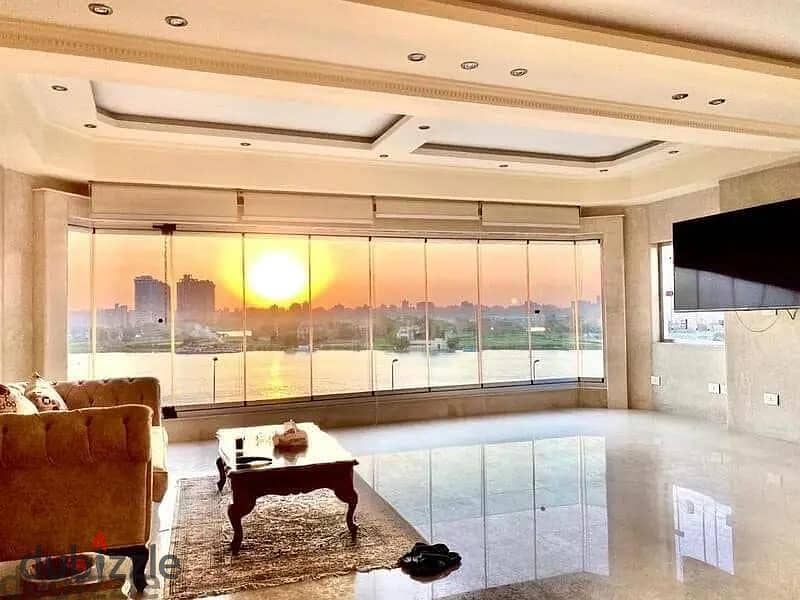 Hotel apartment for sale with furnishings and modern appliances on the Nile Corniche, Maadi Towers 9