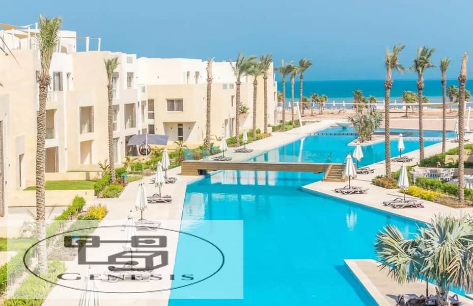 Ready to move Sea view 2Br Beach And Pool Chalet in Mangroovy gouna 9