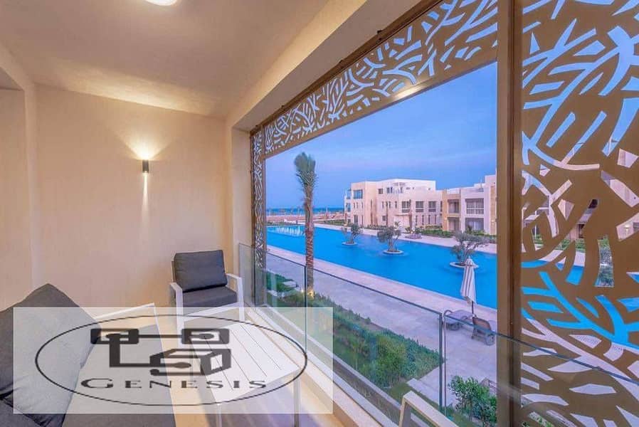 Own your unit now with stunning views of the Red Sea directly on the golden sandy beach in Mangroovy Residences El Gouna 1