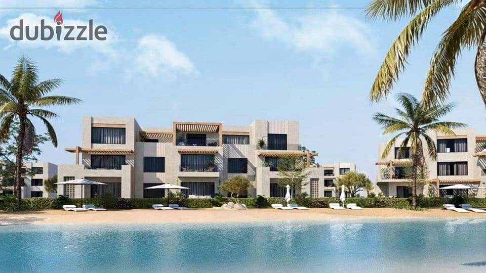 With a distinctive view on the sea, chalet 99m, fully finished, in Makadi Heights, Hurghada, in installments over 6 years. 0