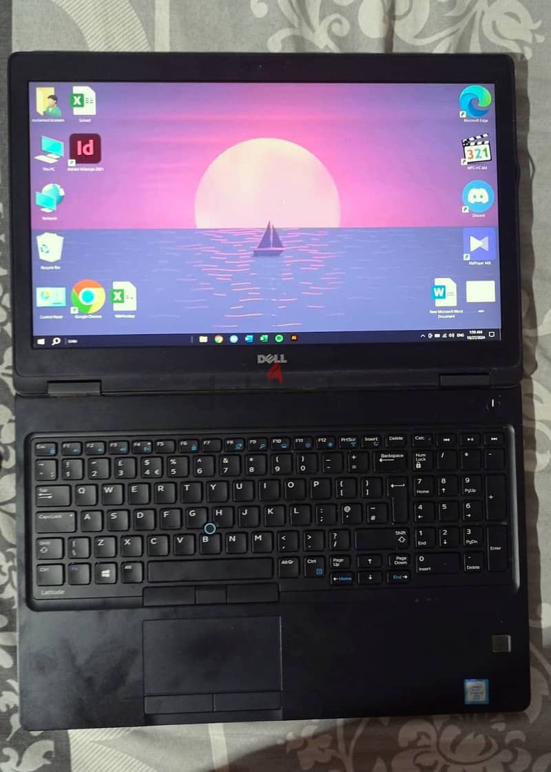 ببصمة للوجه والإصبع وكارت شاشة 2 جيجا  - Dell Latitude 5580  لاب توب 2