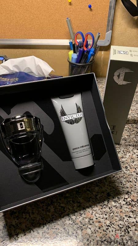 Paco rabanne set  باكو رابان عطر انفكتس ٥٠ مل بوكس الهدية مع شامبو 1