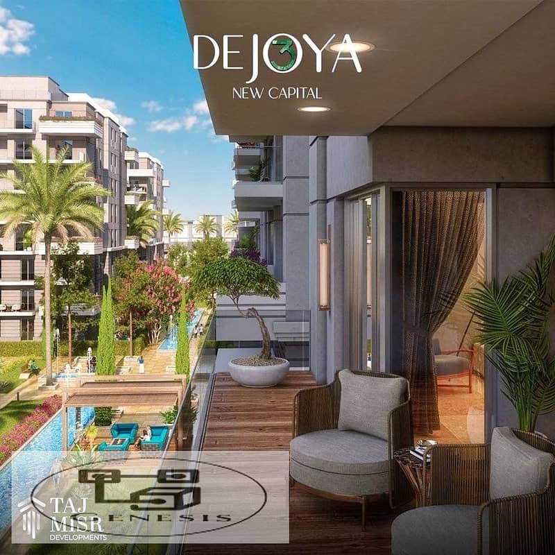 Receive immediately an apartment next to the embassy district in De Joya 3 Compound, New Capital 7