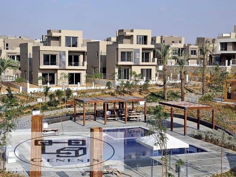 شقة فى التجمع 144م كمبوند بالم هيلز بالتقسيط على اطول فترة سداد palm hills 8