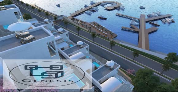 Chalet 120m finishing hotel open view on the sea in IL Monte Galala Ain Sokhna