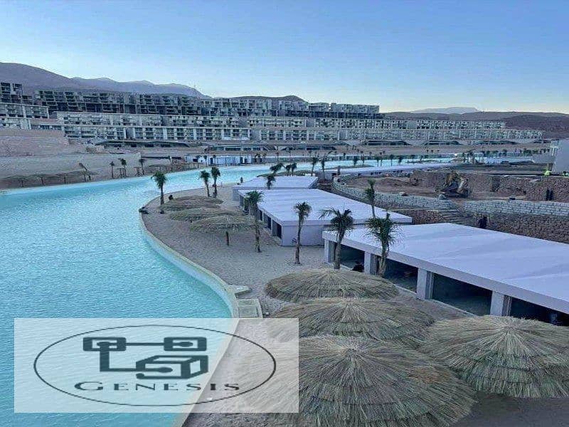 Chalet 120m finishing hotel open view on the sea in IL Monte Galala Ain Sokhna 1