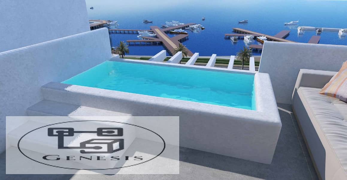 Chalet 120m finishing hotel open view on the sea in IL Monte Galala Ain Sokhna 2