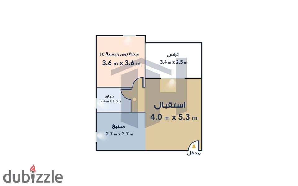 شقة لإعادة البيع 85م ( Zed West - Tower E ) الشيخ زايد 4