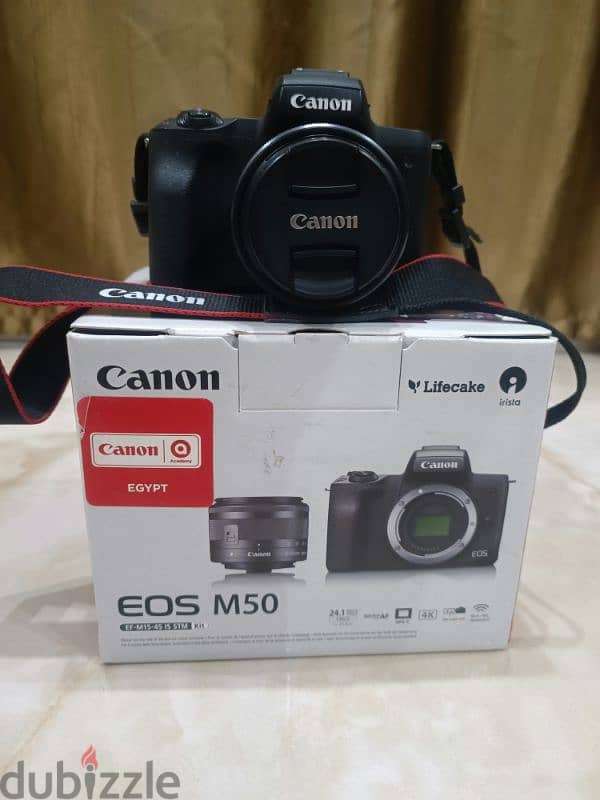 canon m50 mark 1 بحالة ممتازة 1