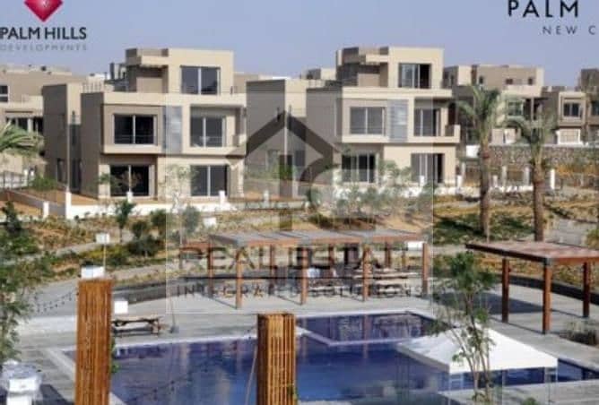 villa 256 m for sale prime location  in palm hills  new cairo compound ready to move 3