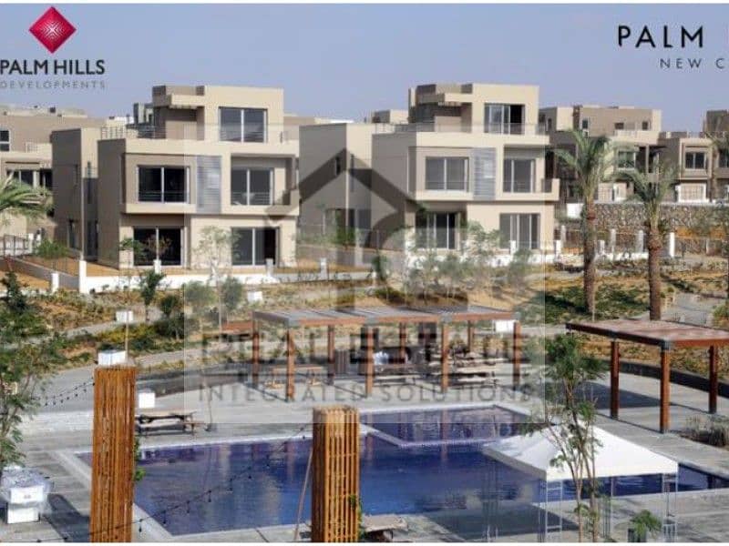 Apartment 206m for sale at the lowest total price on open view  ready to move in Palm Hills Compound 0