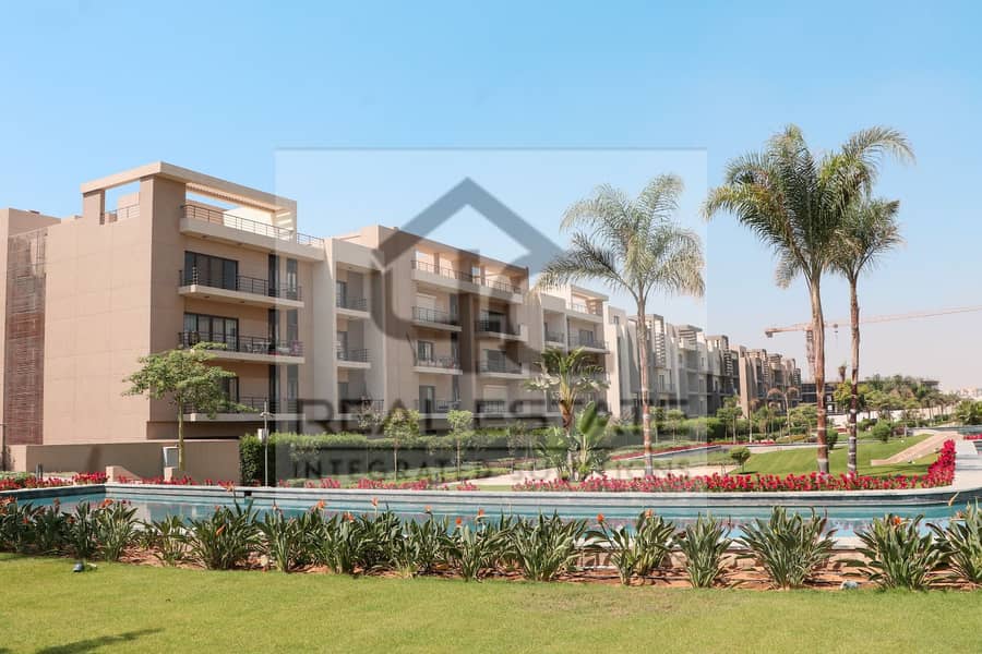 Apartment with a view of finished villas with air conditioners in Al Marasem, Fifth Settlement 0