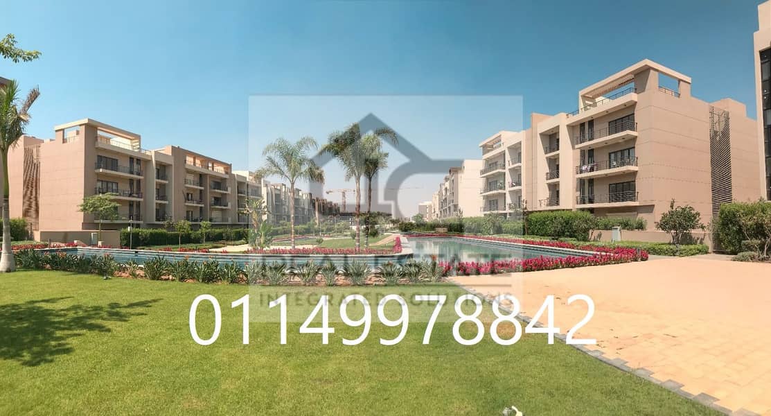 Apartment with a view of finished villas with air conditioners in Al Marasem, Fifth Settlement 8