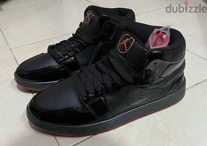 Nike Air Jordan High patent black (high copy) جديد