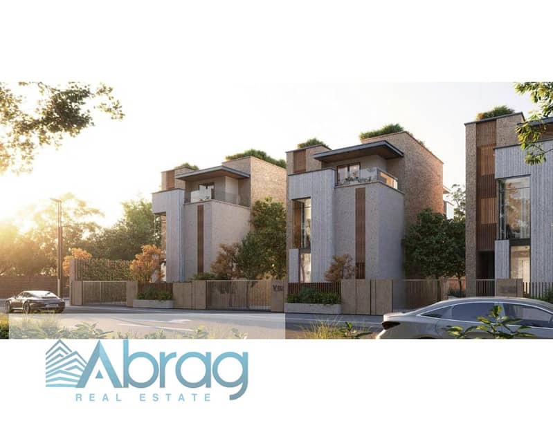 For sale, a duplex with a private garden, 240 square meters, 8-year installments, Sheikh Zayed, next to Al Rabwa Compound 1