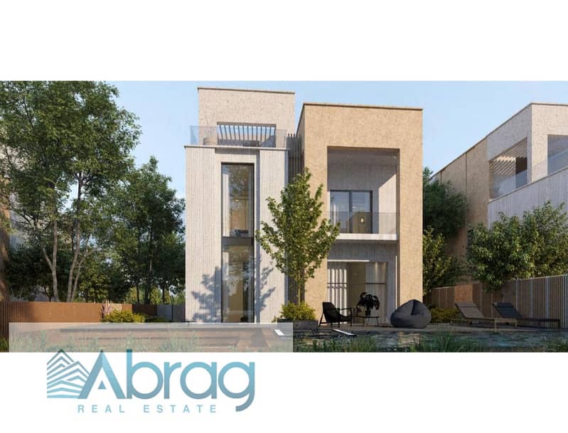 For sale, a duplex with a private garden, 240 square meters, 8-year installments, Sheikh Zayed, next to Al Rabwa Compound 5