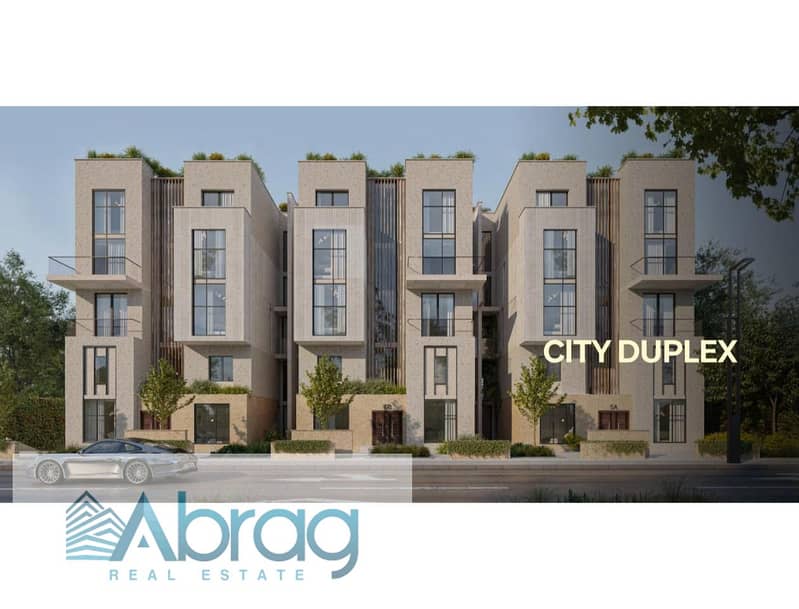 For sale, a duplex with a private garden, 240 square meters, 8-year installments, Sheikh Zayed, next to Al Rabwa Compound 6