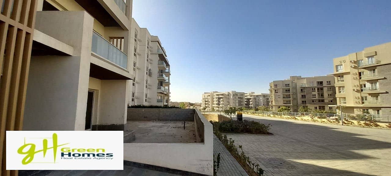 Apartment with garden  for Sale Ready to move with good location at Mountain view icity , New Cairo 2