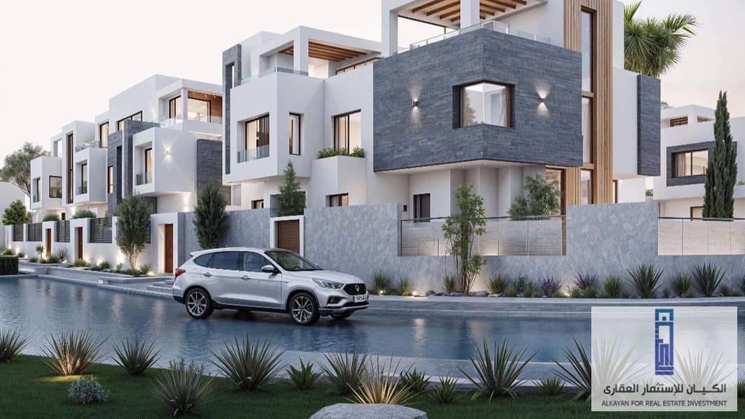 Luxury villa at the price of an apartment, with 7-year installments, behind Mall of Arabia, in V West Compound 1