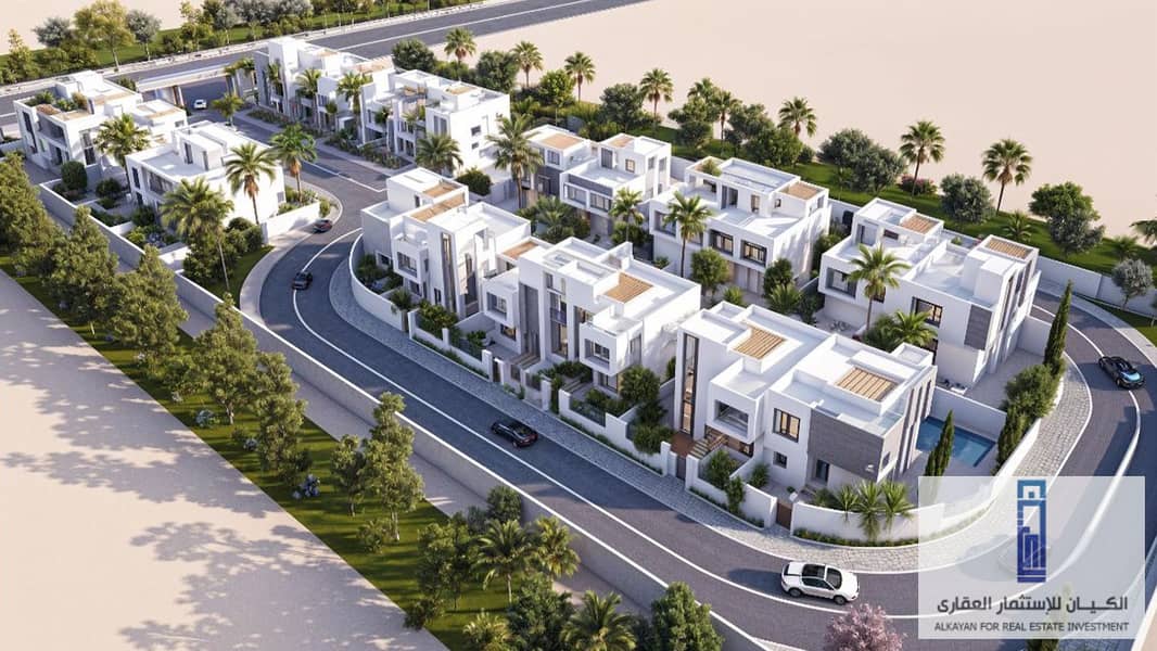 Luxury villa at the price of an apartment, with 7-year installments, behind Mall of Arabia, in V West Compound 3