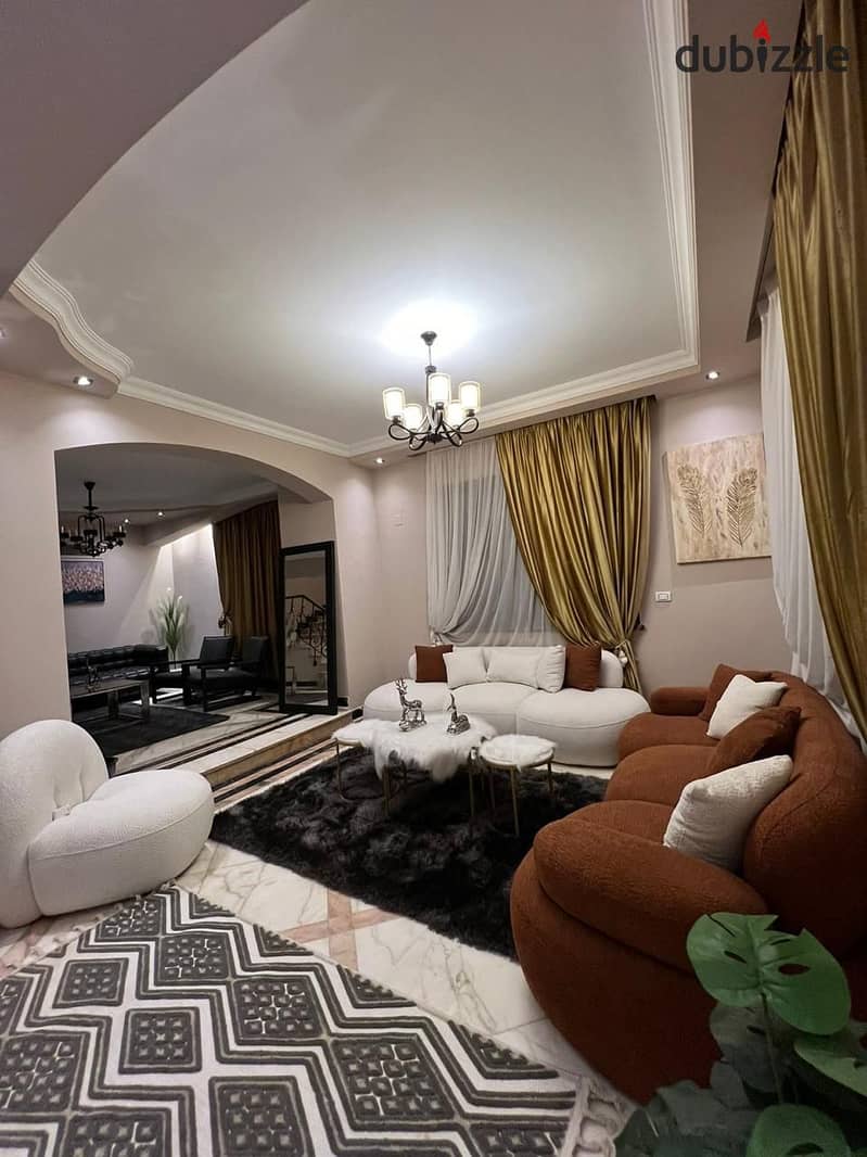 Furnished villa for rent in Safwa Sheikh zayed 10