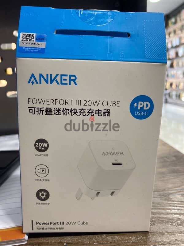 شاحن anker 20 w جديد 0