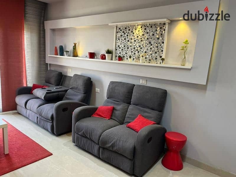 Furnished apartment for rent in The Address Compound, Sheikh Zayed, ultra-modern finishing and furnishings 14