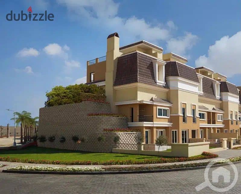 S Villa للبيع مساحة 239م + جاردن و روف في اجدد مراحل كمبوند سراي القاهرة الجديدة  sarai new cairo 1