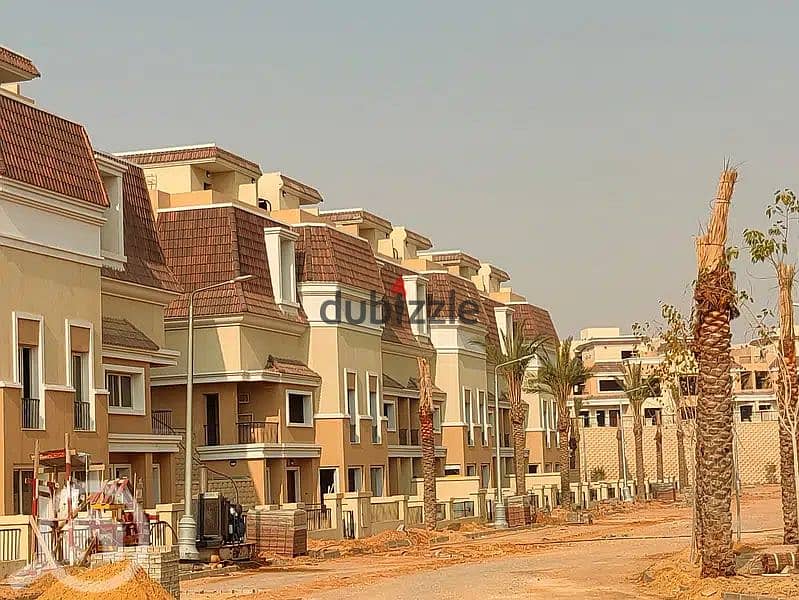 S Villa للبيع مساحة 239م + جاردن و روف في اجدد مراحل كمبوند سراي القاهرة الجديدة  sarai new cairo 2