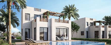 Own a villa in Makadi Heights, Hurghada, directly on the beach. 0