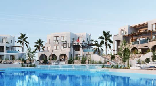 Chalet for sale with a garden, fully finished in Makadi Heights, Hurghada.