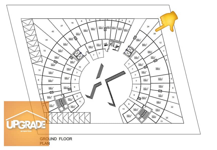 ground floor store 29m+20m in Key Mall with Minimum down payment of 2.5%  in the New Capital in the Mu23 area 3