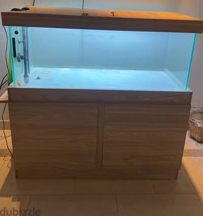 حوض سمك ١٢٠ متكامل Fish Tank Aquarium Fully Ready for fish