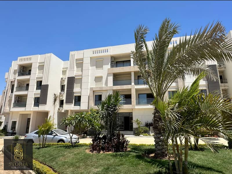 A finished apartment with air conditioners and a kitchen for sale in installments in the heart of the Sheraton, next to Almaza City Center and a minut 1