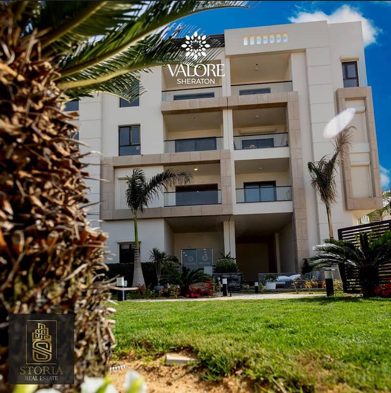 A finished apartment with air conditioners and a kitchen for sale in installments in the heart of the Sheraton, next to Almaza City Center and a minut 7