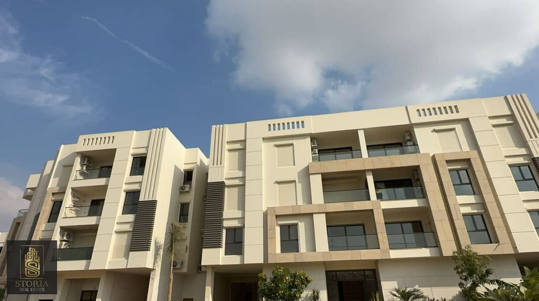 A finished apartment with air conditioners and a kitchen for sale in installments in the heart of the Sheraton, next to Almaza City Center and a minut 8