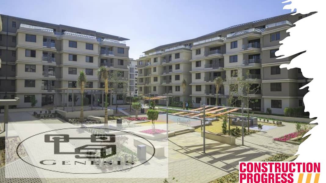 Apartment for sale, fully finished, 3 rooms, in Badya Palm Hills 6th of October Compound 13