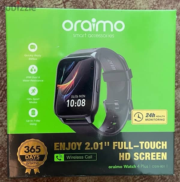 oraimo Watch 4 Plus الساعة الذكية 2.01 بوصة IP68 1