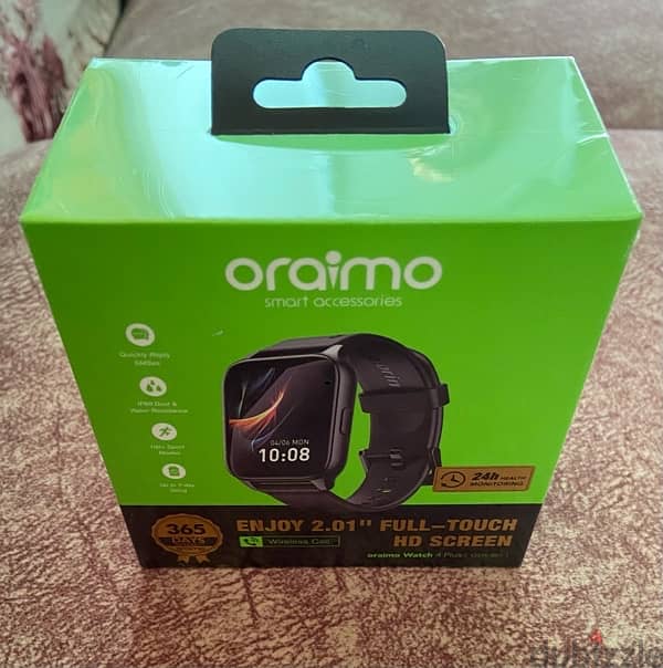 oraimo Watch 4 Plus الساعة الذكية 2.01 بوصة IP68 4