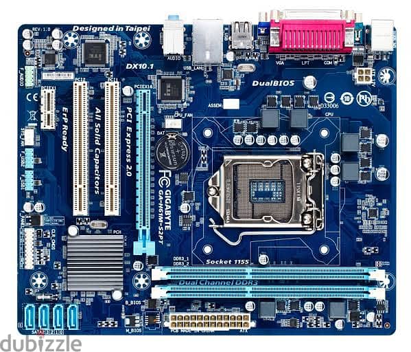 H61 Motherboard h61 Core i5 3470 Ram 8GB DDR3 0