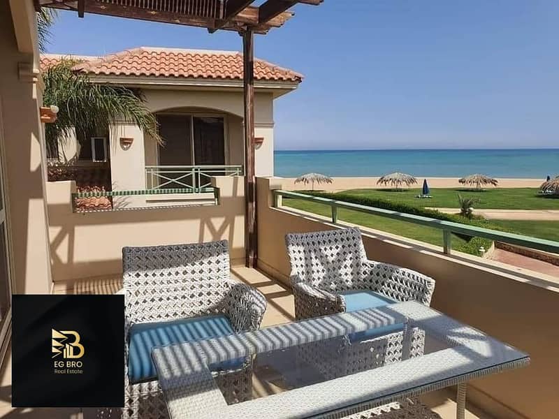 Chalet for sale in La Vista Gardens, Ain Sokhna, fully finished, first row overlooking the sea 6