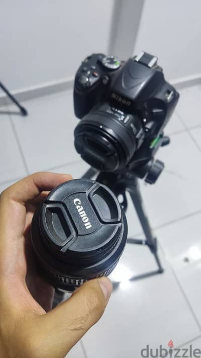 Nikon D5100 with 50mm and 18-55 lens