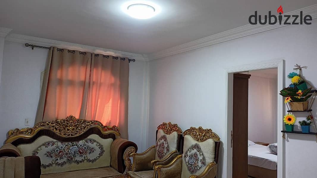 Fully furnished Apartment for rent garden view in El Narges Buildings 6