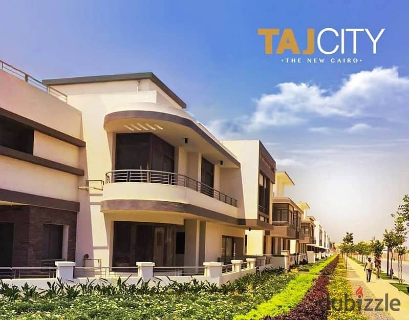 3-Bedroom Apartment with a Large Garden in Taj City Compound 7