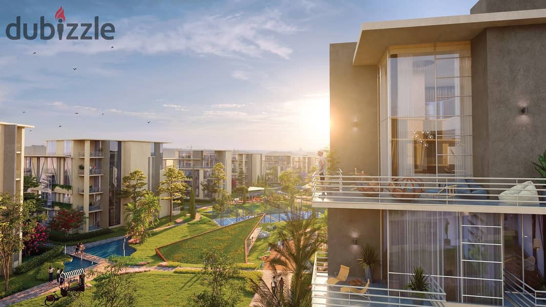 Standalone Apartment in El Attal's most prestigious project in Sheikh Zayed, LEAVES compound 12