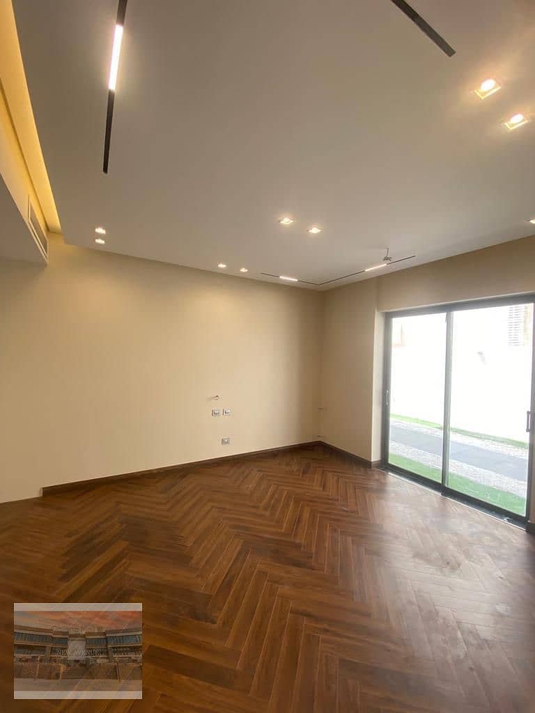 Ground apartment Fully finished including kitchen& Ac's in Lake View Residence new cairo 4