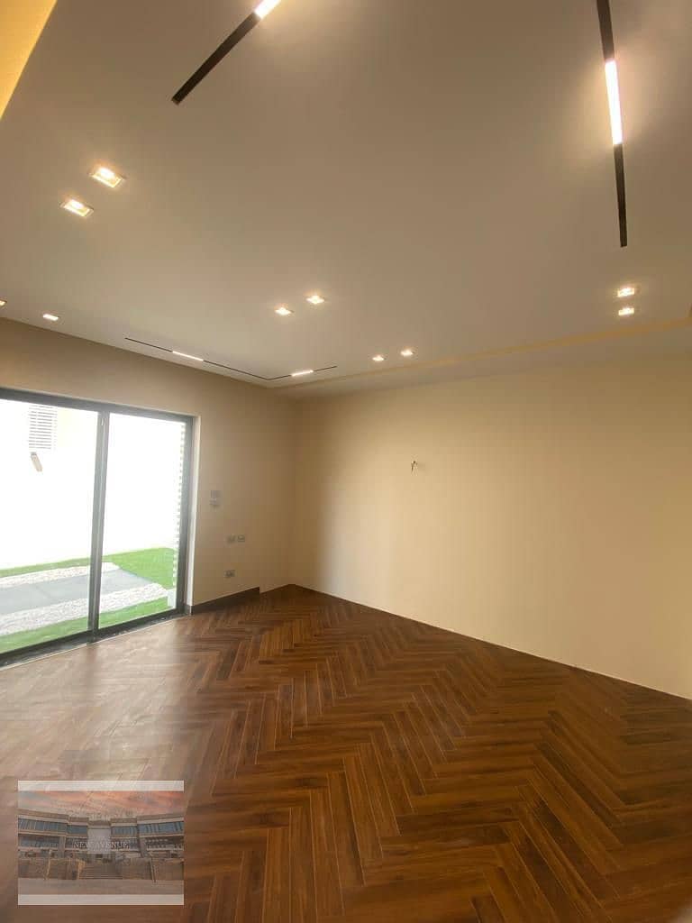 Ground apartment Fully finished including kitchen& Ac's in Lake View Residence new cairo 5