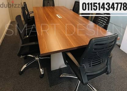 ترابيزة اجتماعات / Meeting table خشب mdf اسباني مستورد مقاس 240 سم