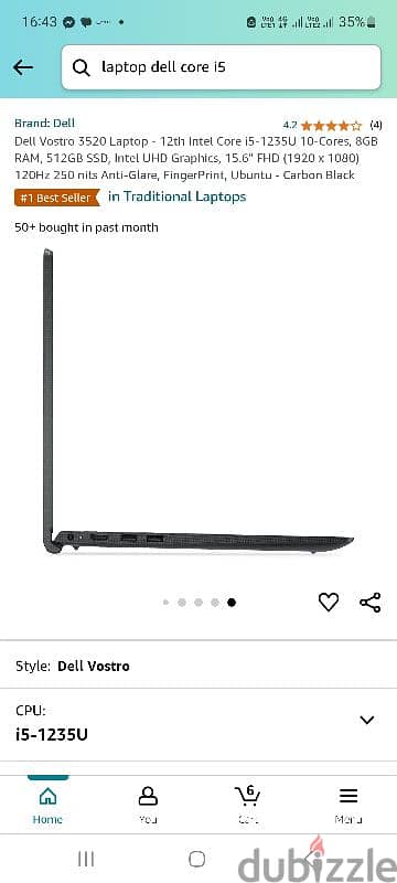 Dell Vostro 2520 i5 8/512GB 1235U 15.6"FHD 7