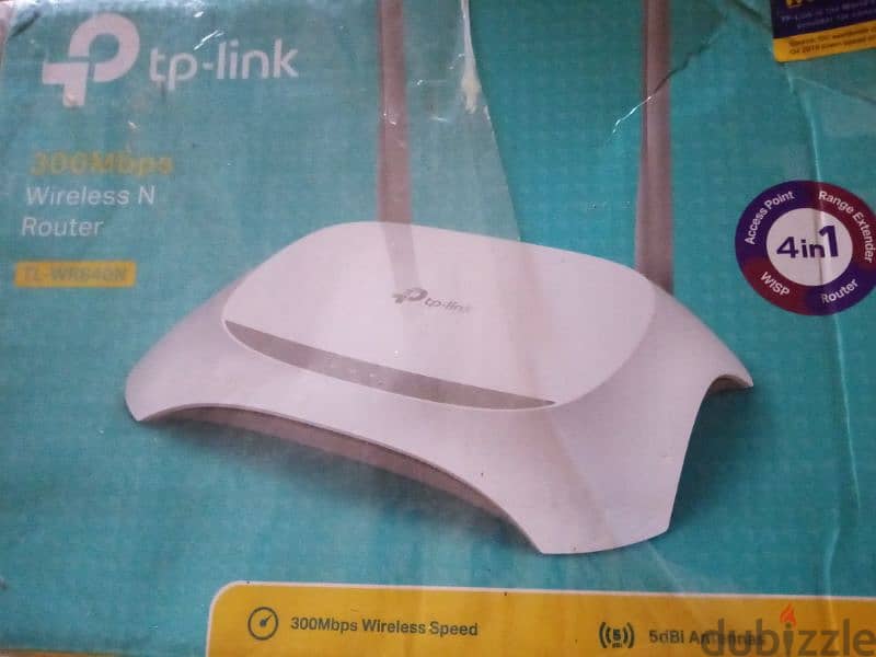 راوتر لاسلكي مع سلك طويل 300Mbps wireless N Router 1